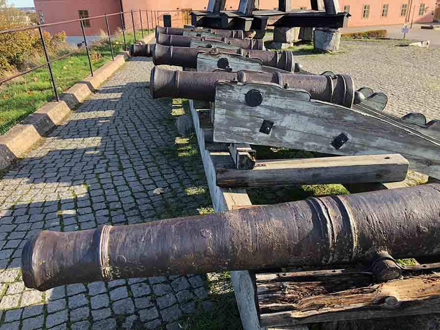 Cannons outside the Uppsala Castle